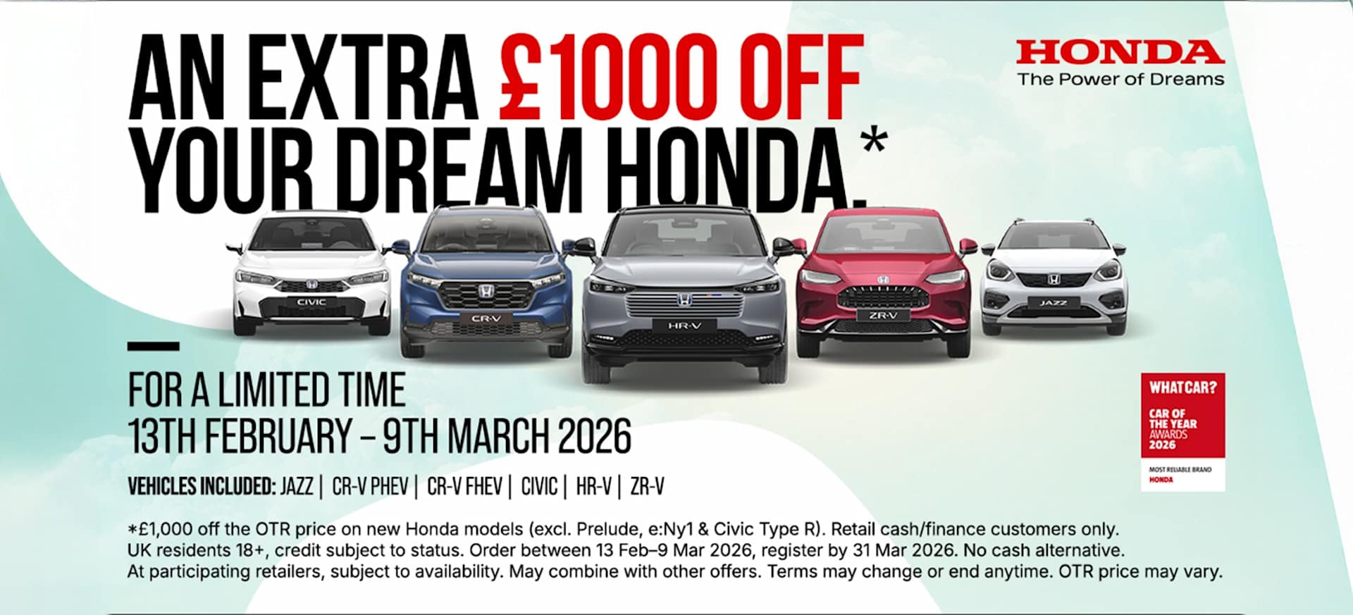 Dream bigger sales event