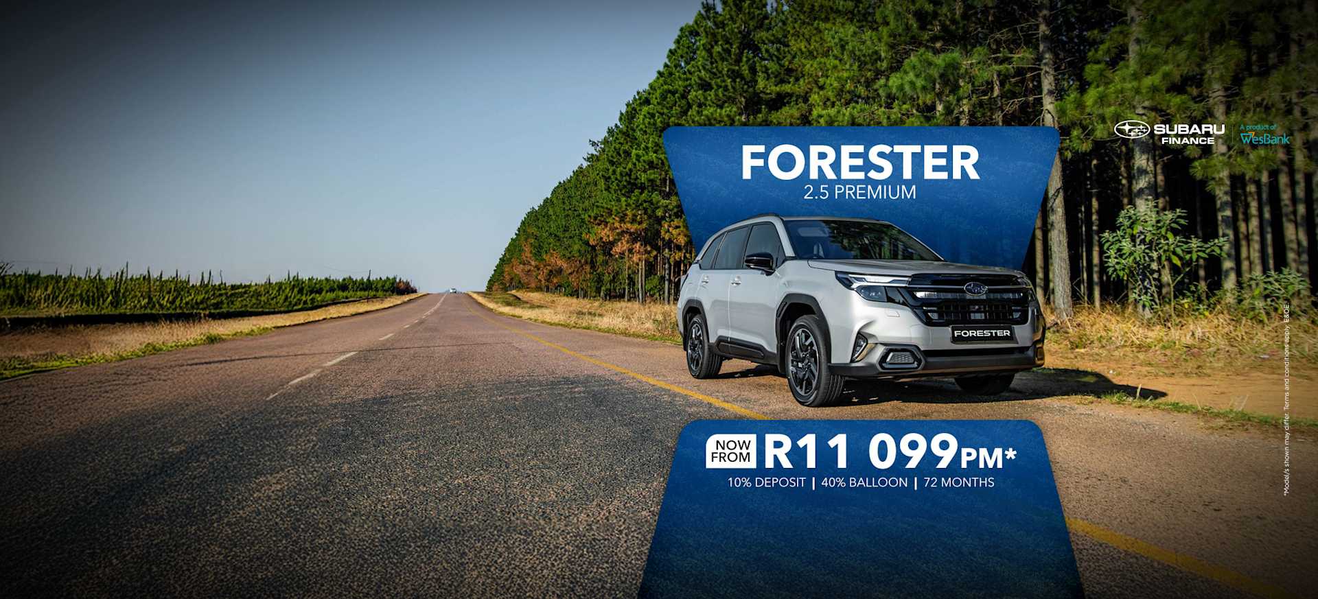 New Subaru Forester 2.5 Premium Special Offer now from only R11 099pm*