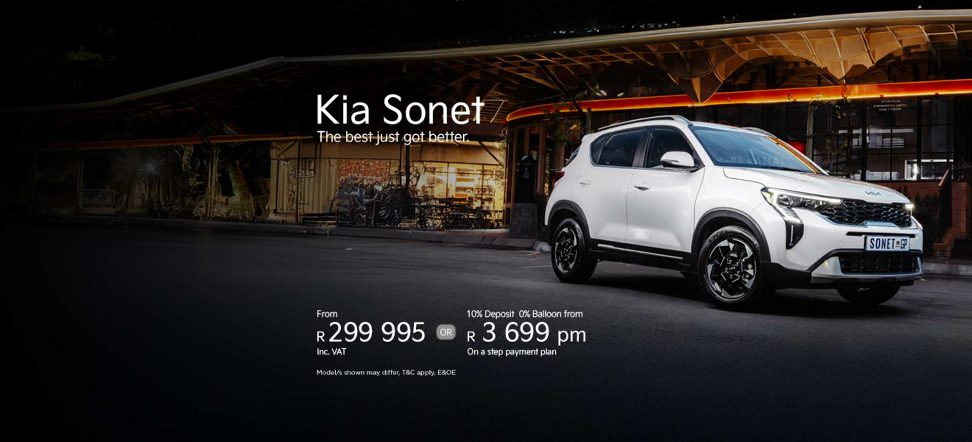 New Kia Sonet from R3 699 p/m*