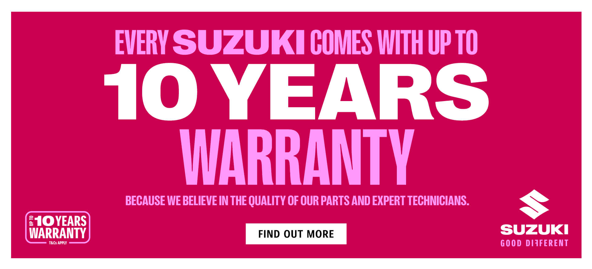 Suzuki Launches 10-Year Warranty