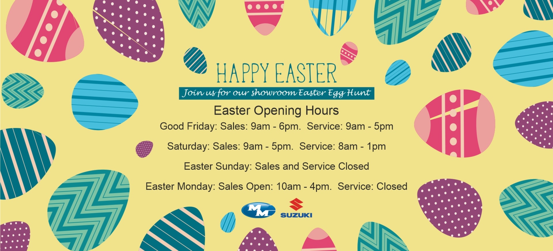 Easter opening hours 2024 