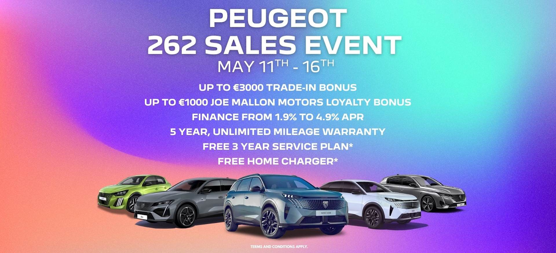 PEUGEOT 262 SALES EVENT