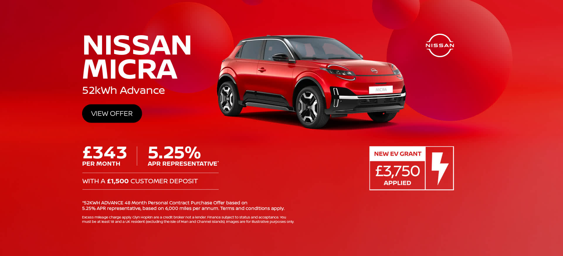 Nissan Micra Q1 £3,750 offer