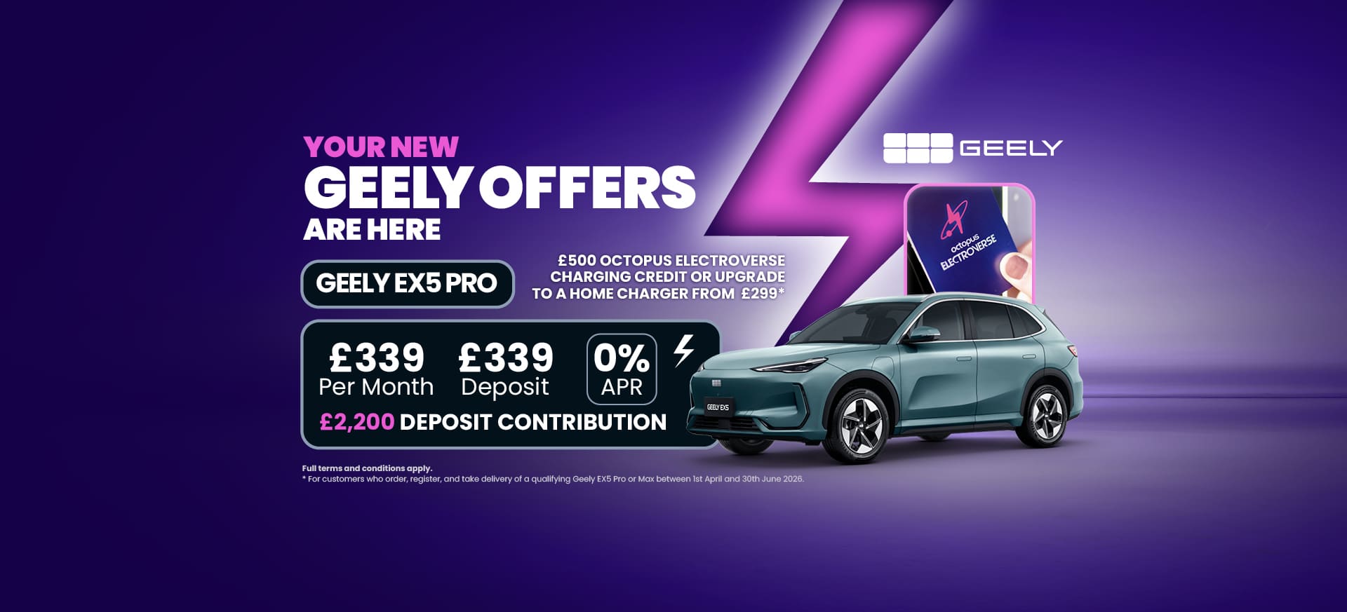 Geely Q2 EX5 Pro Website Banners