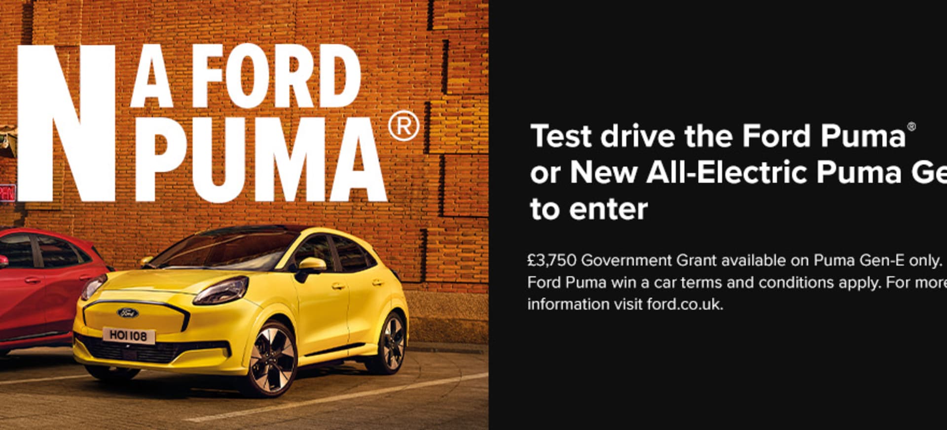 Win a Brand New Ford Puma with Ford!