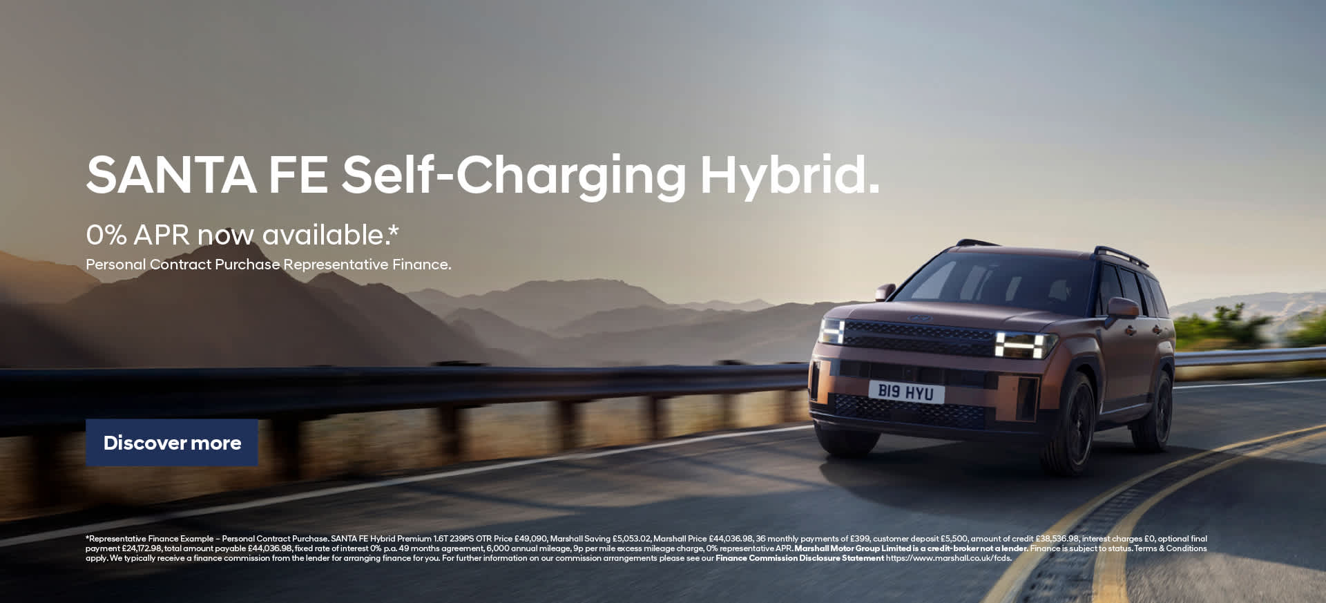 Santa Fe Personal Contract Purchase Offer