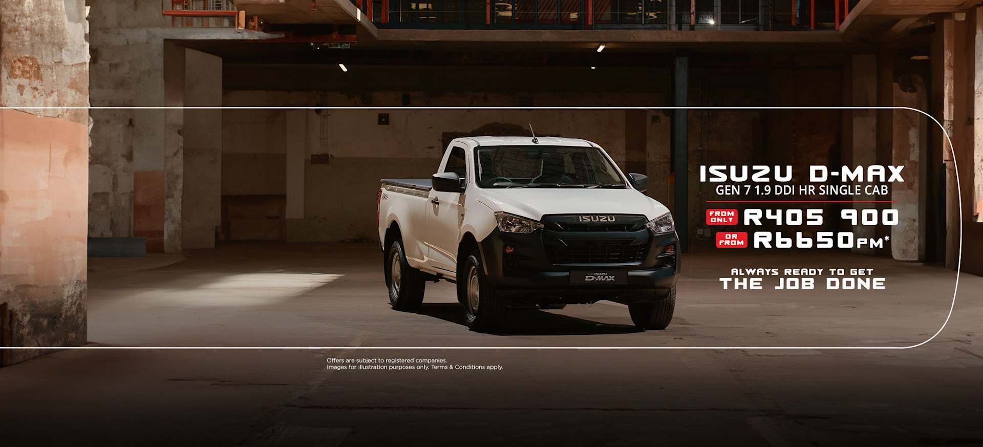 New ISUZU Gen 7 DDI HR SC Bakkie Special Offer from only R6650pm* or from only R405 900*