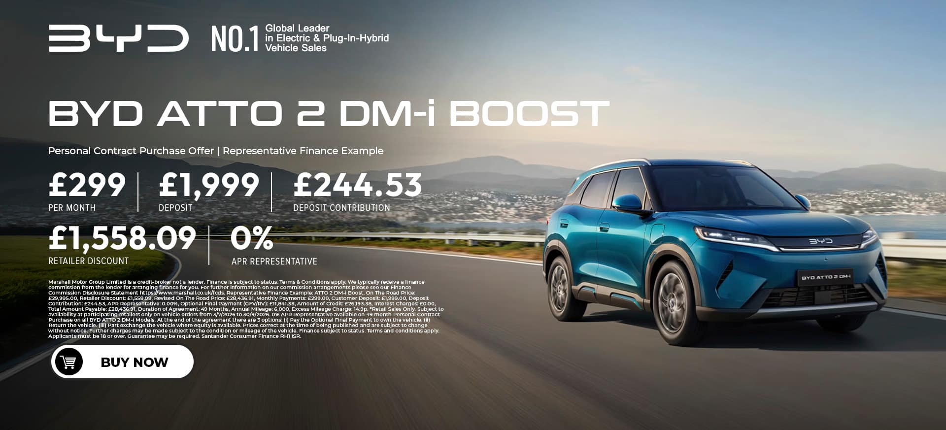 BYD ATTO 2 DM-i Offer