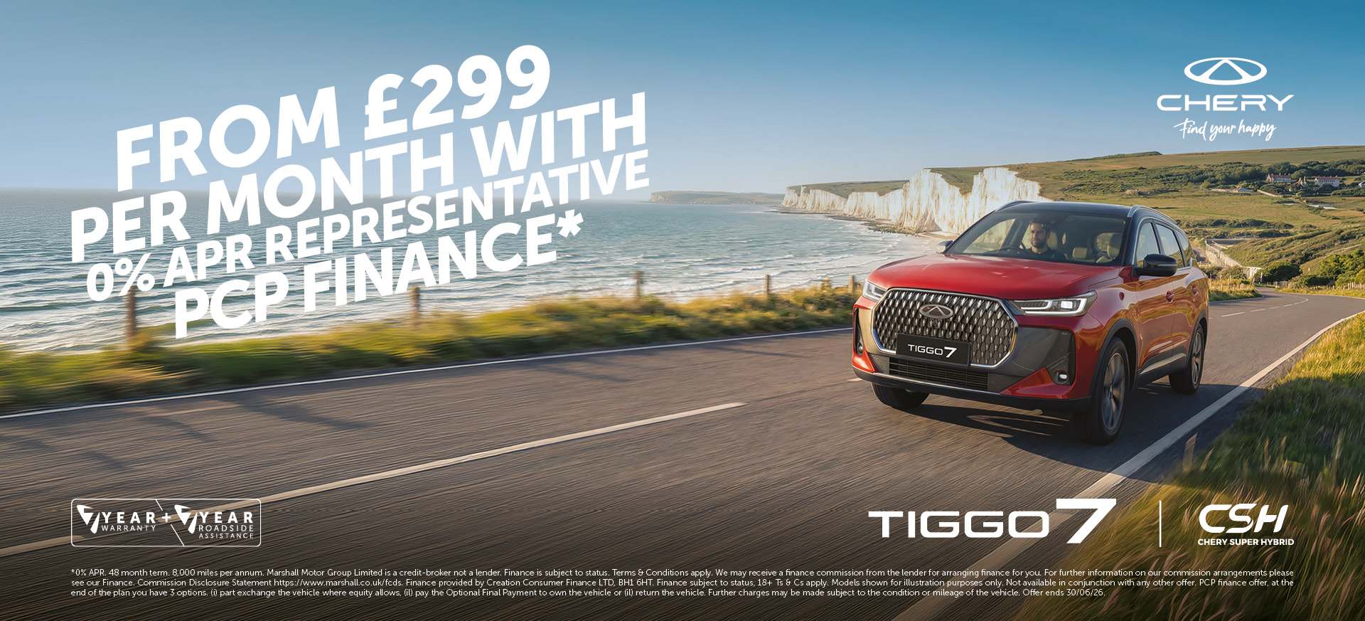 CHERY TIGGO 7 ASPIRE CSH (PHEV) PERSONAL CONTRACT PURCHASE OFFER