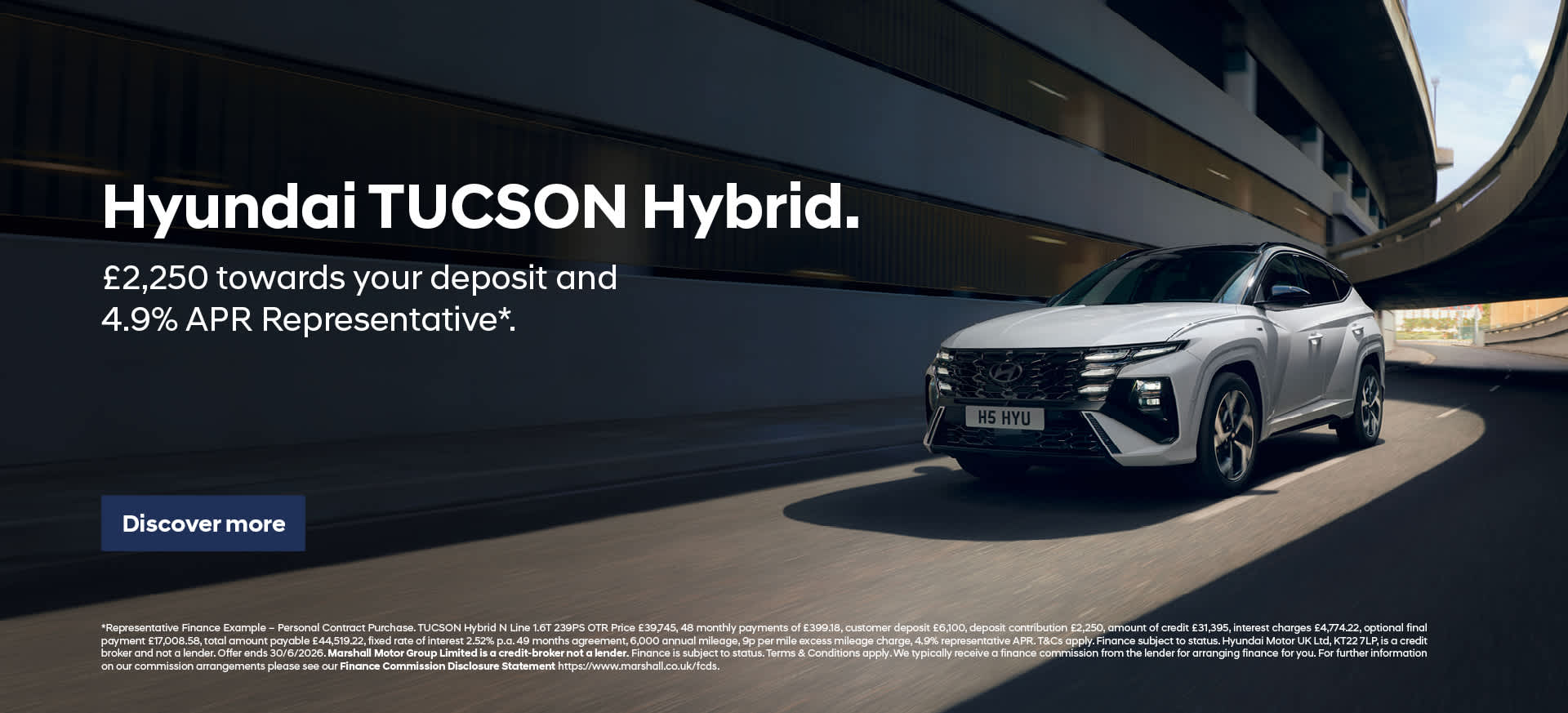 TUCSON Personal Contract Purchase offer