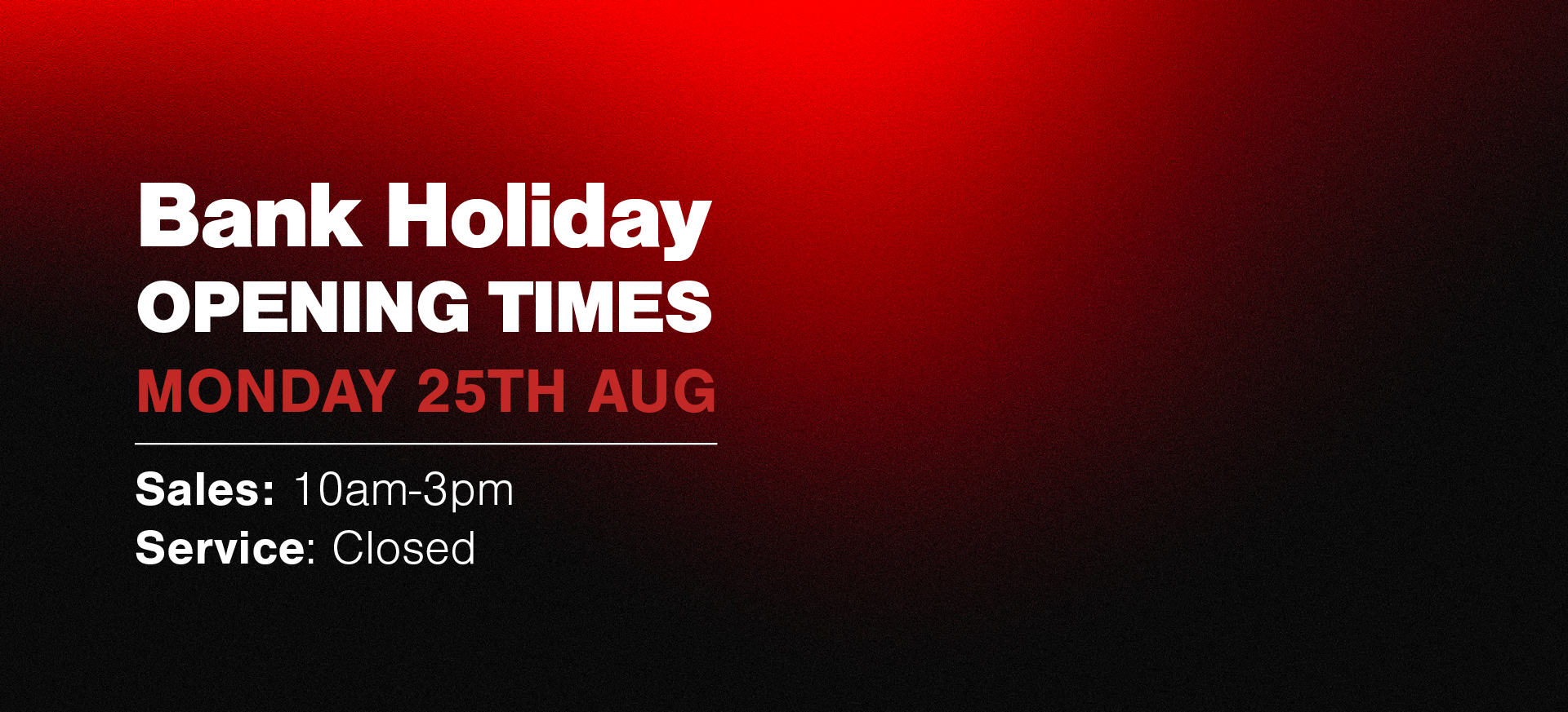 Bank Holiday