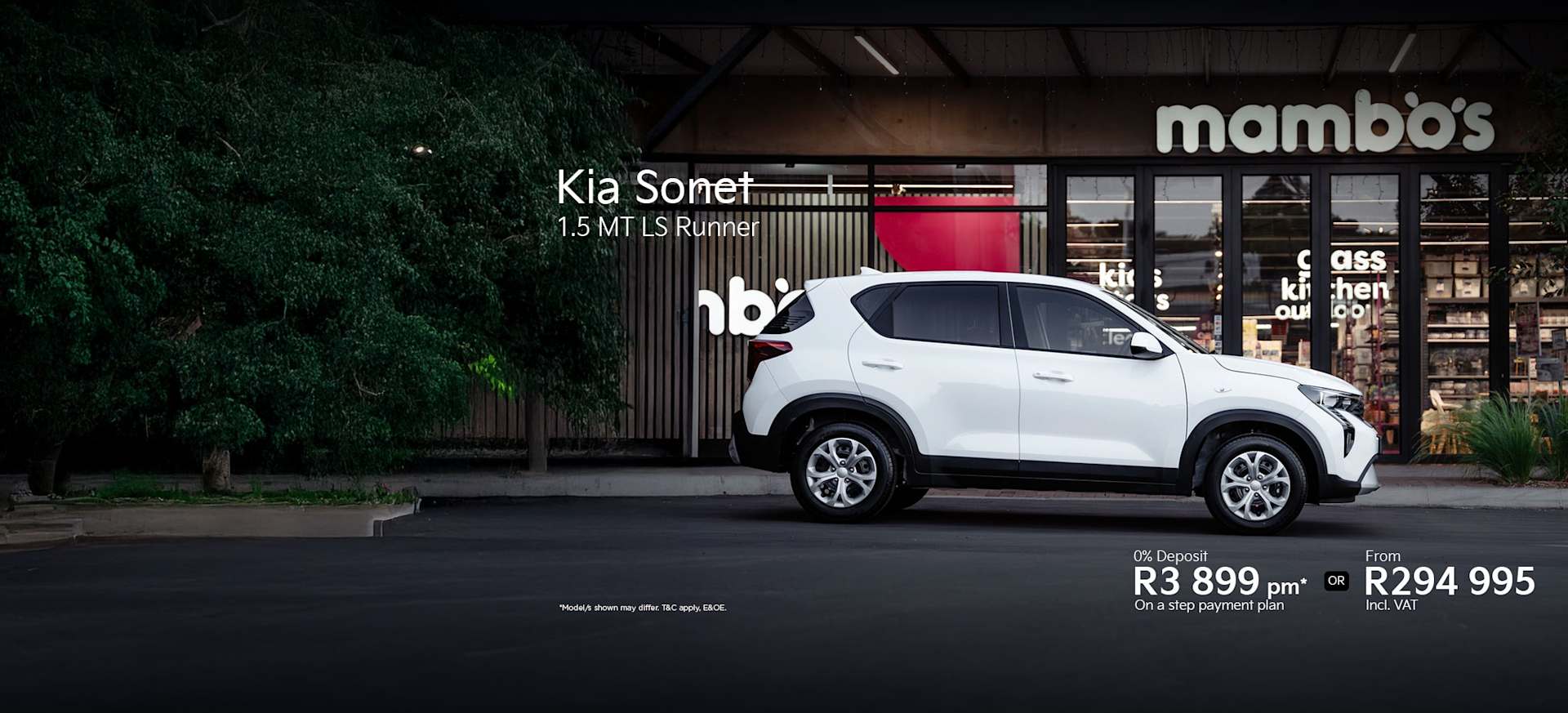 New Kia Sonet 1.5 MT Runner Panel Van from only R3 899pm* with 0% Deposit