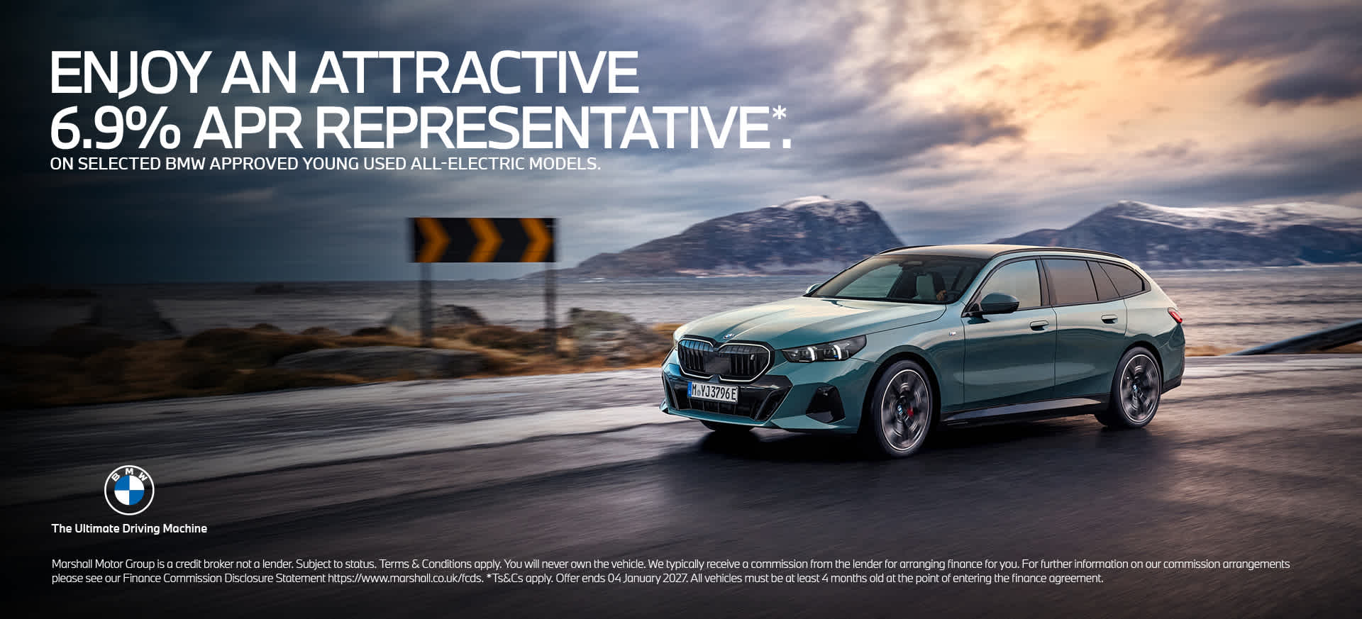On selected BMW Approved Young Used all-electric models.
