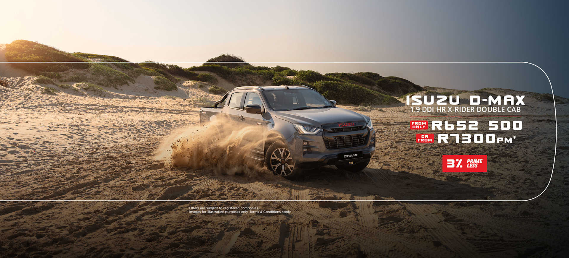 New ISUZU X-Rider Special Offer from only R7 300pm* Prime -3%