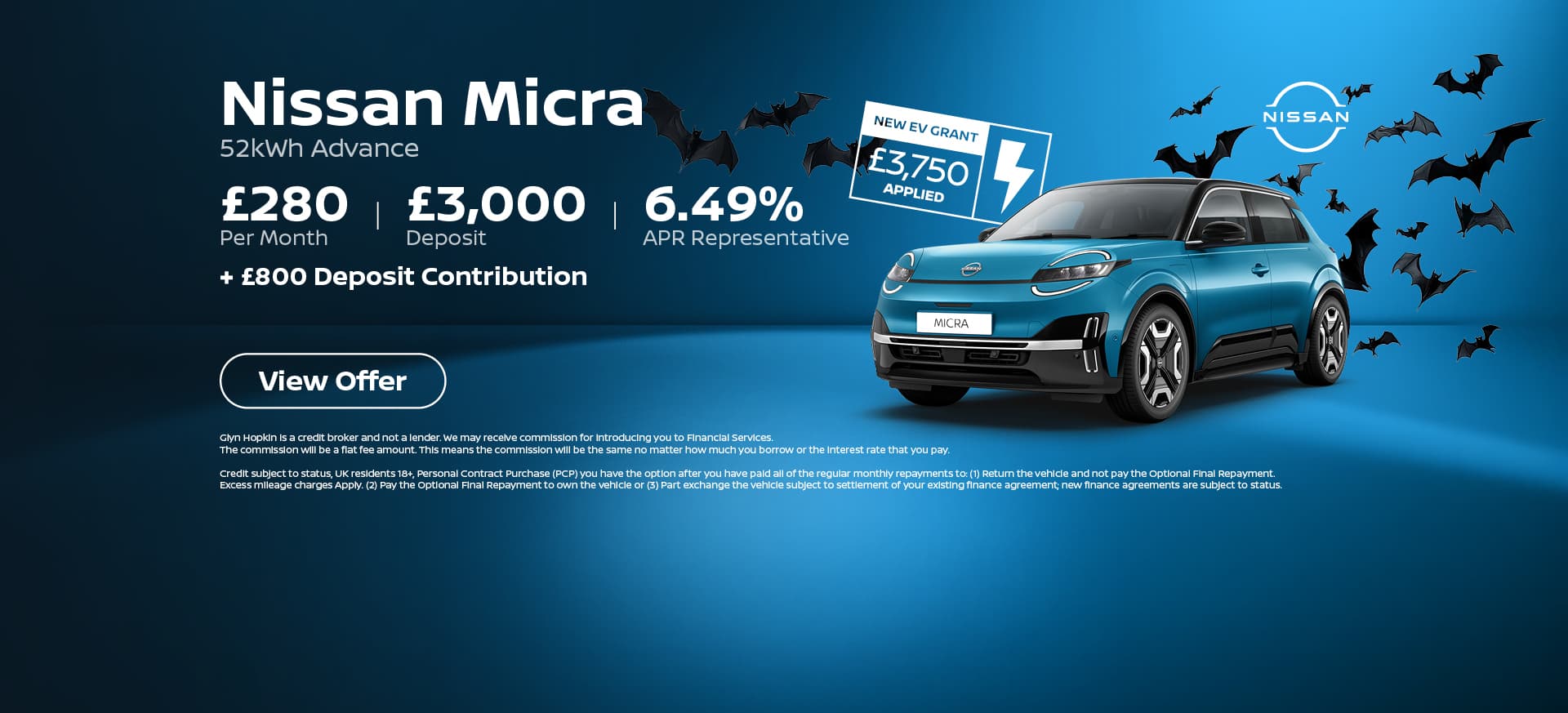 Nissan Micra Halloween Q4 Banners