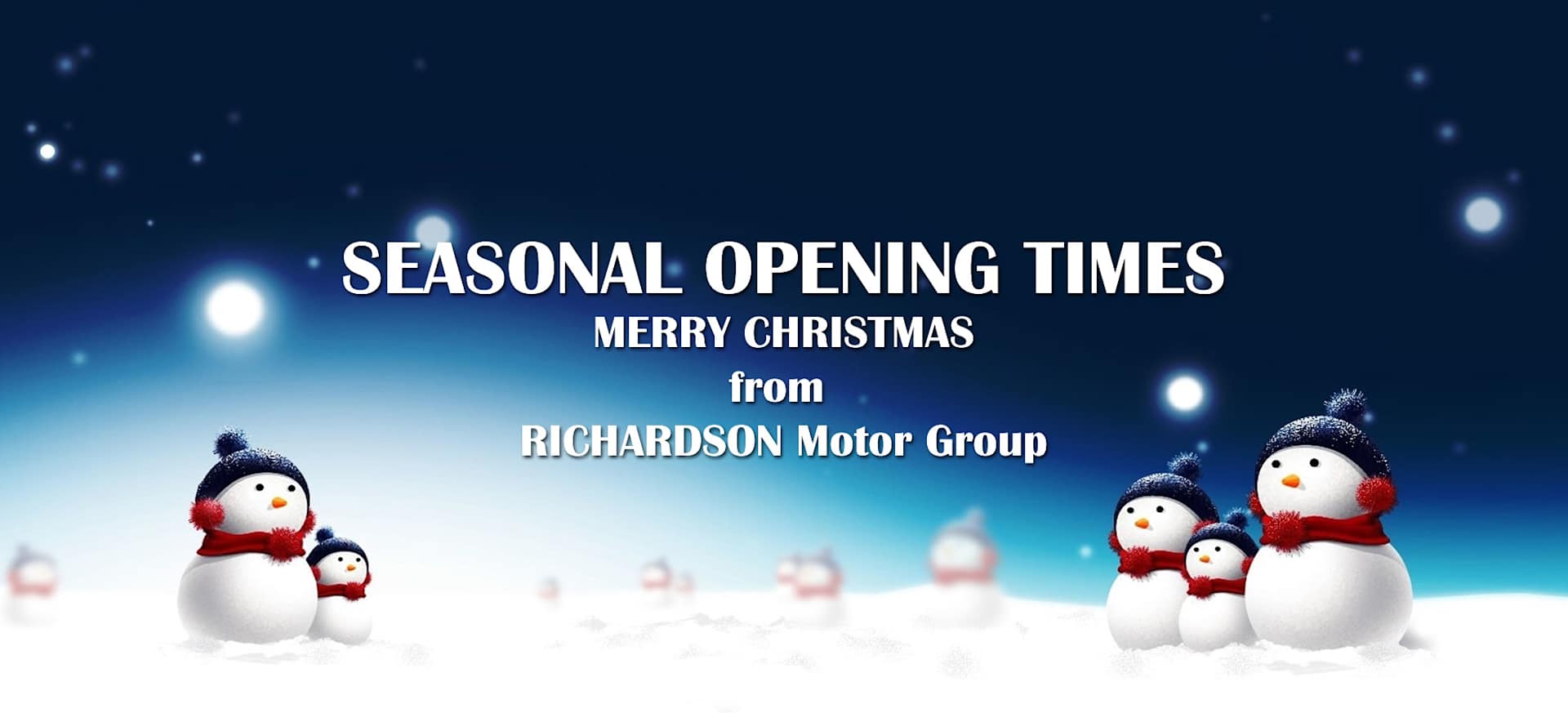 Seasonal Opening Times