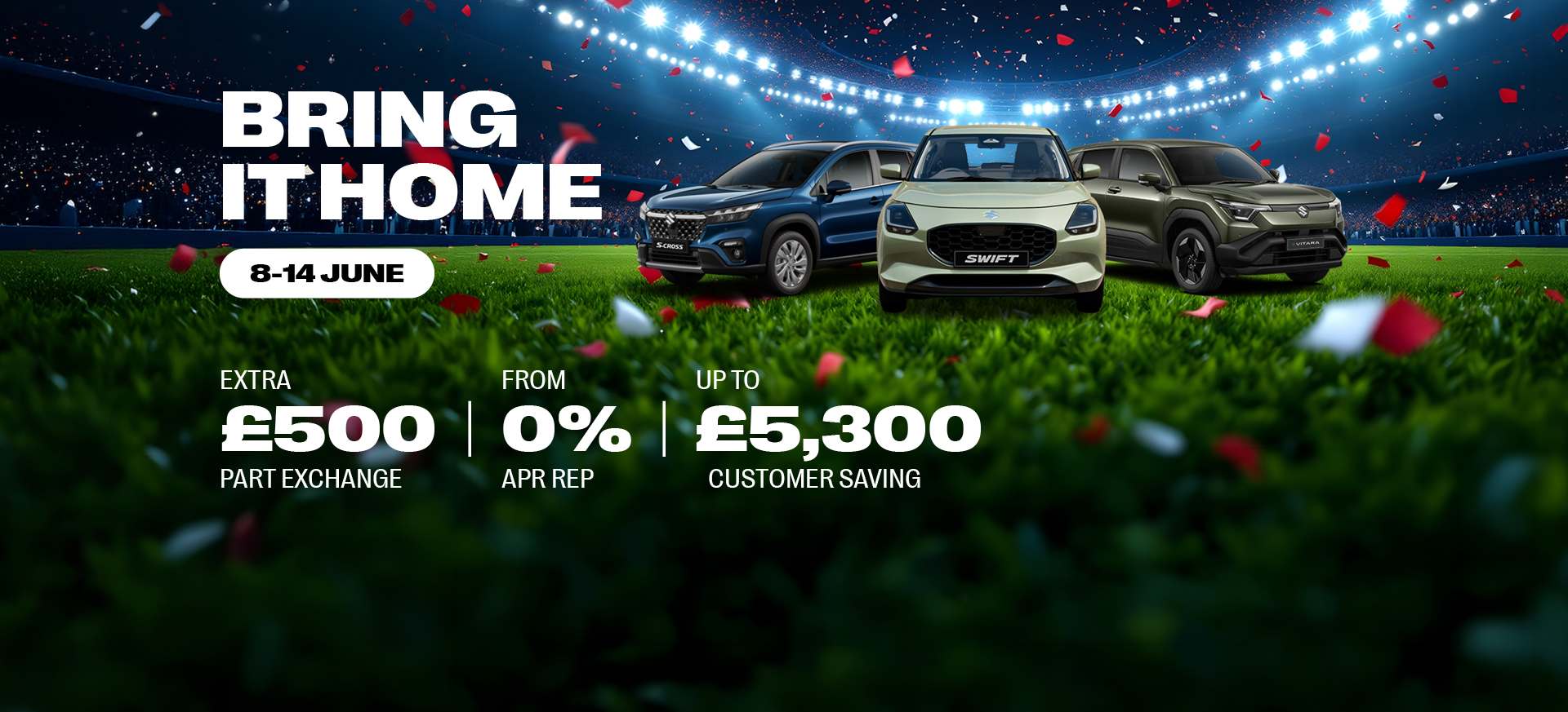 Suzuki BRING IT HOME banner EXtended