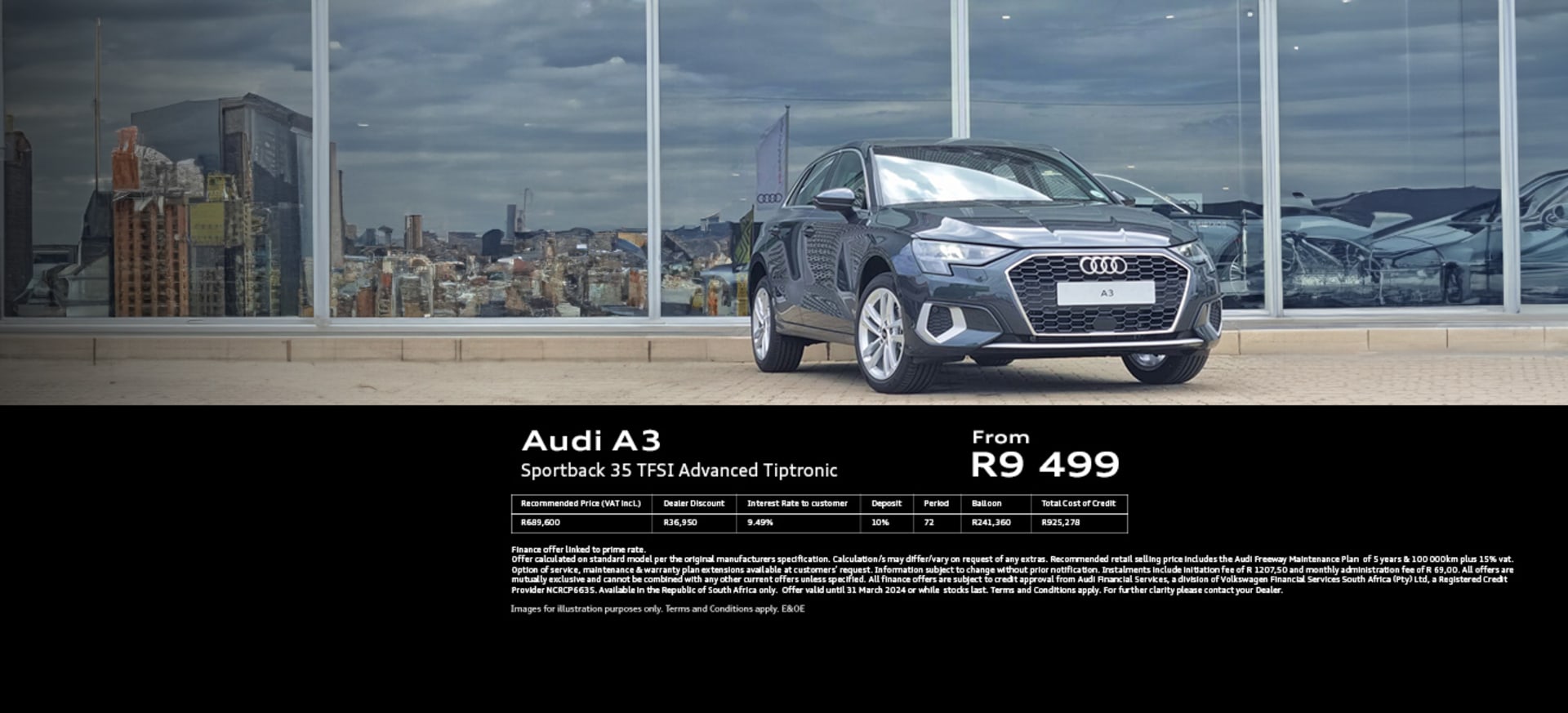 Audi Centre East Rand New Audi A3 offer
