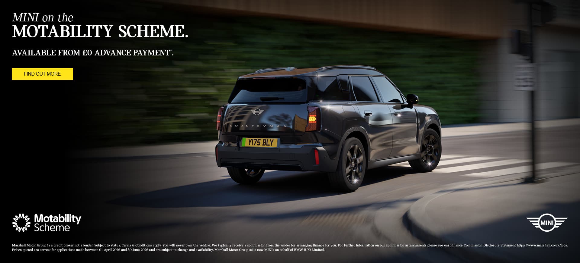MINI ON THE MOTABILITY SCHEME.