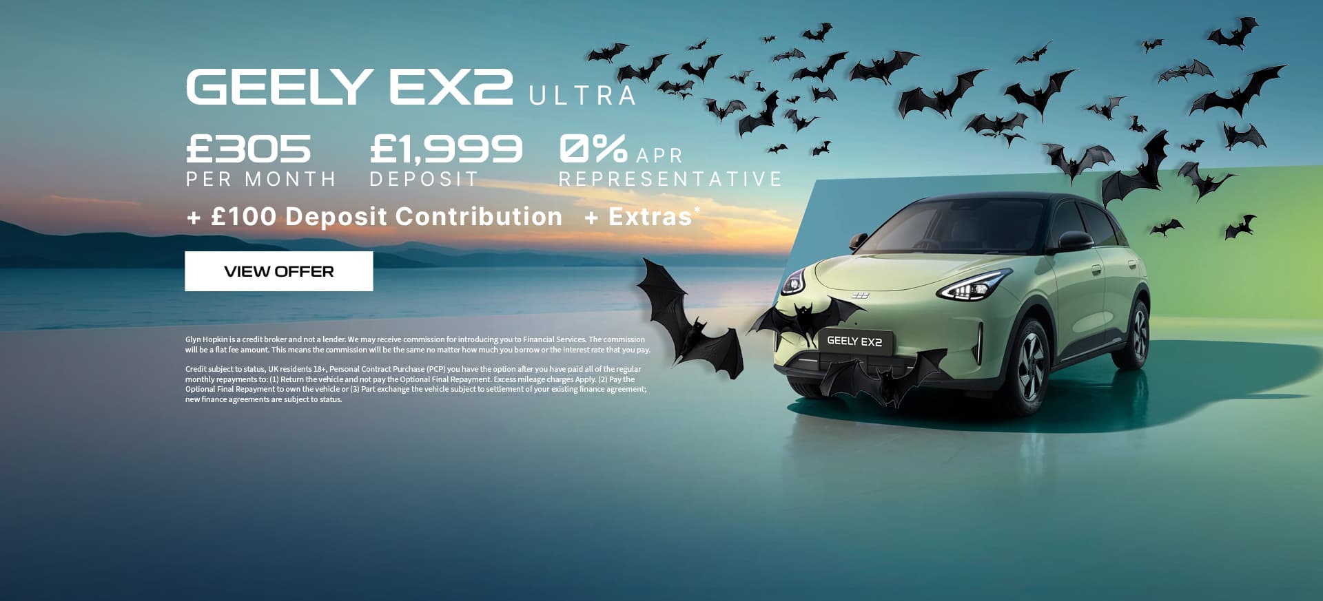 Geely EX2 Halloween Q4 Banner
