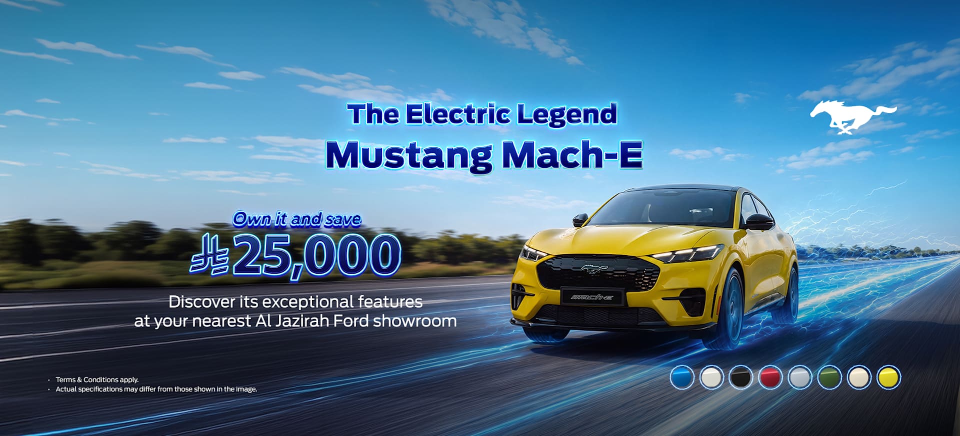 Save up to SAR 25,000 - 2025 Mustang Mach-E