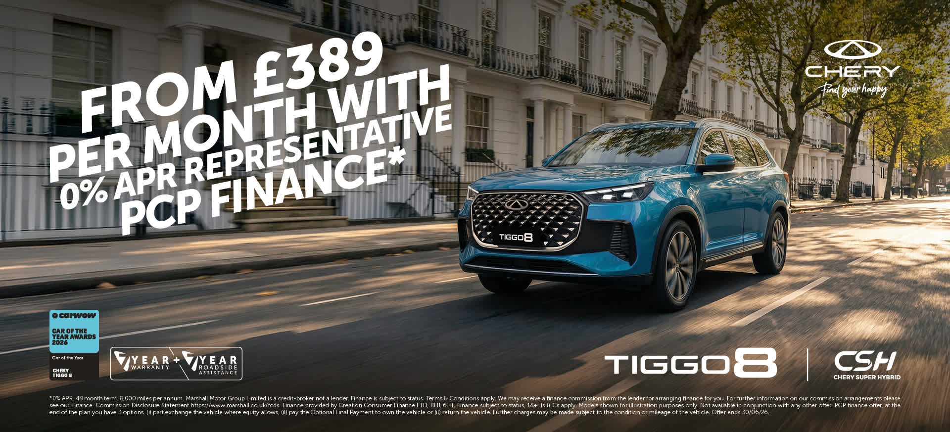 CHERY TIGGO 8 ASPIRE CSH (PHEV) PERSONAL CONTRACT PURCHASE OFFER