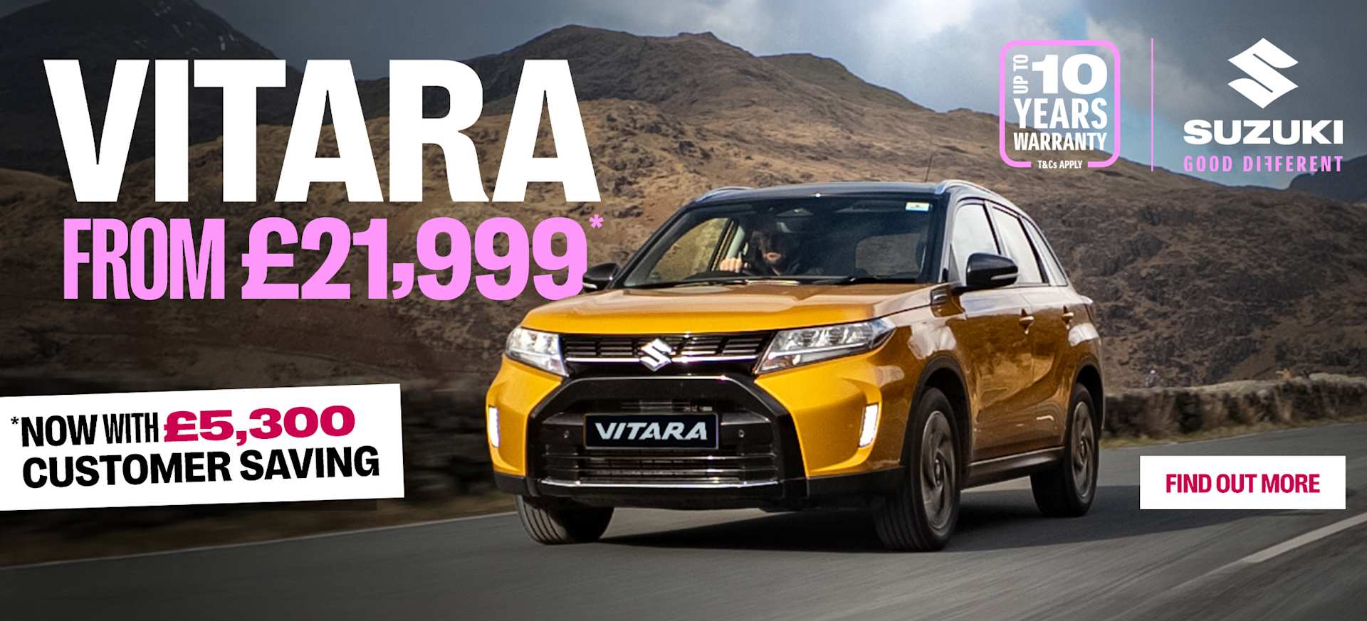 suzuki vitara from £21,999