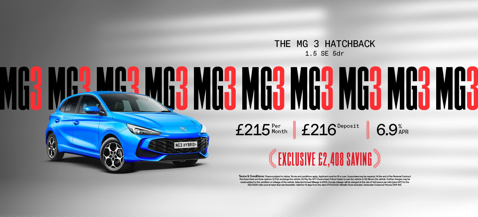 MG3 offer