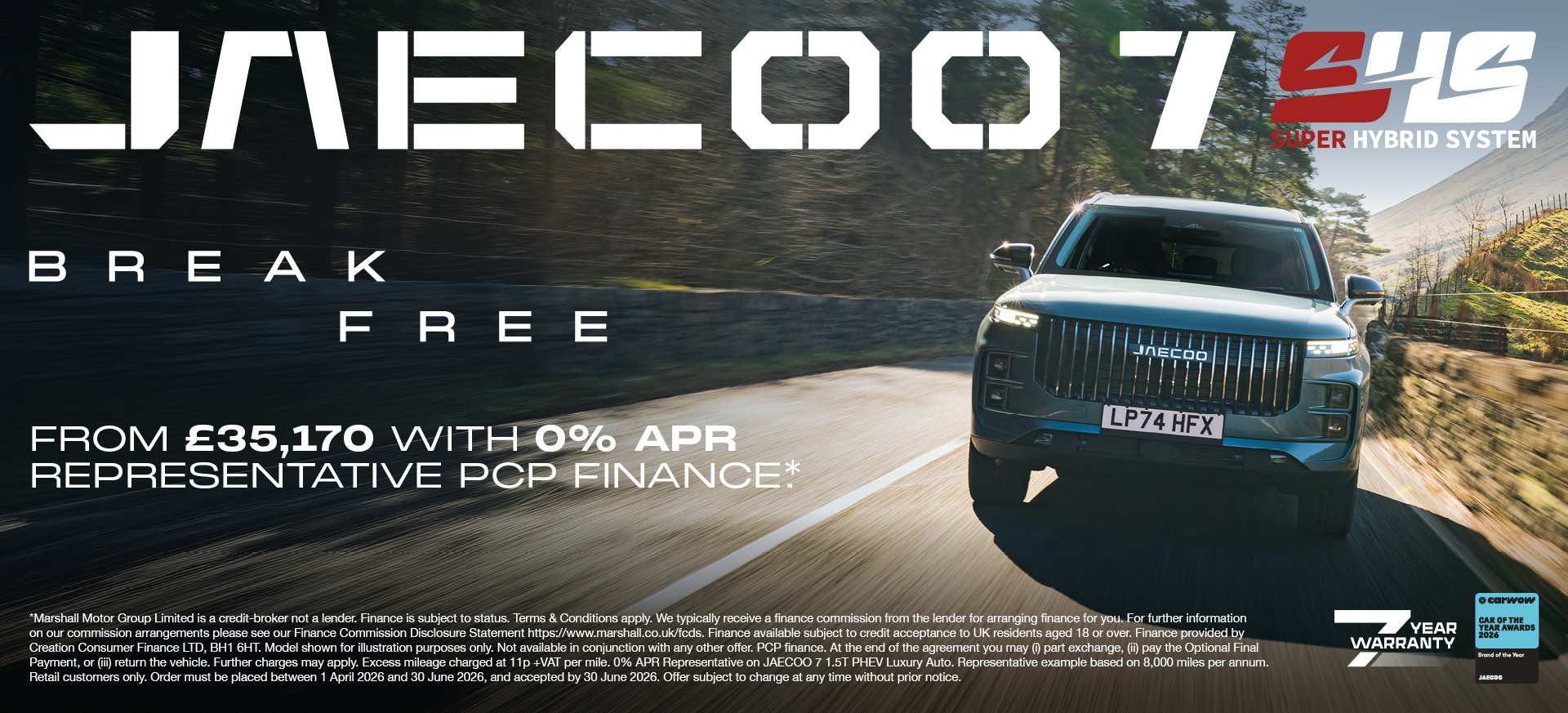 JAECOO 7 SHS (Plug-in Hybrid) Luxury Offer