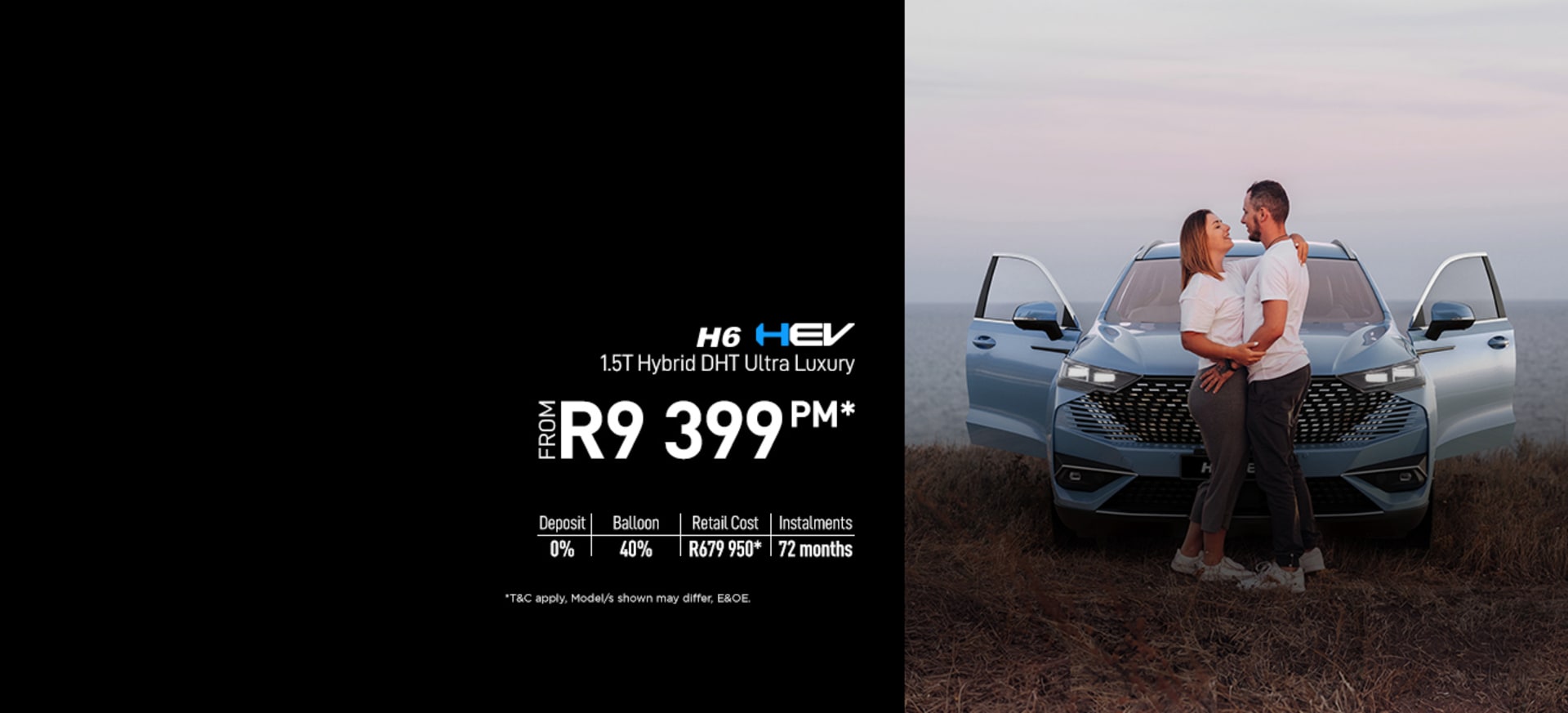 Haval H6 HEV 1.5T Hybrid Ultra LuX From R9 399pm*