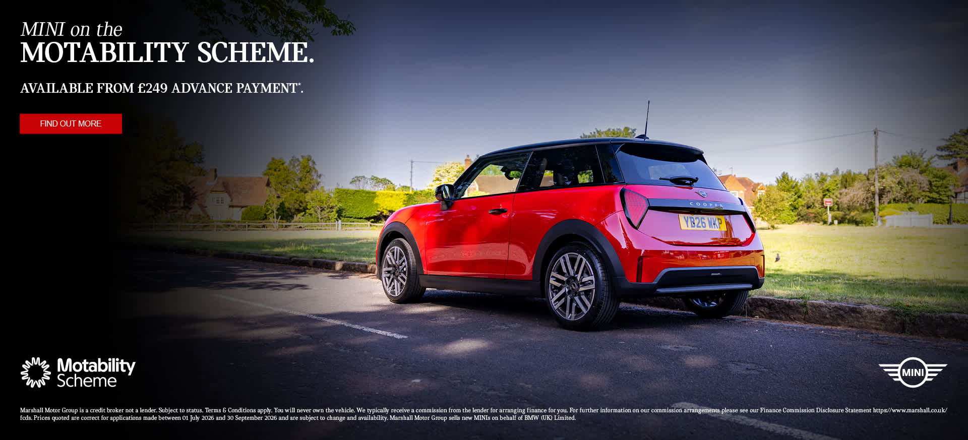 MINI ON THE MOTABILITY SCHEME.
