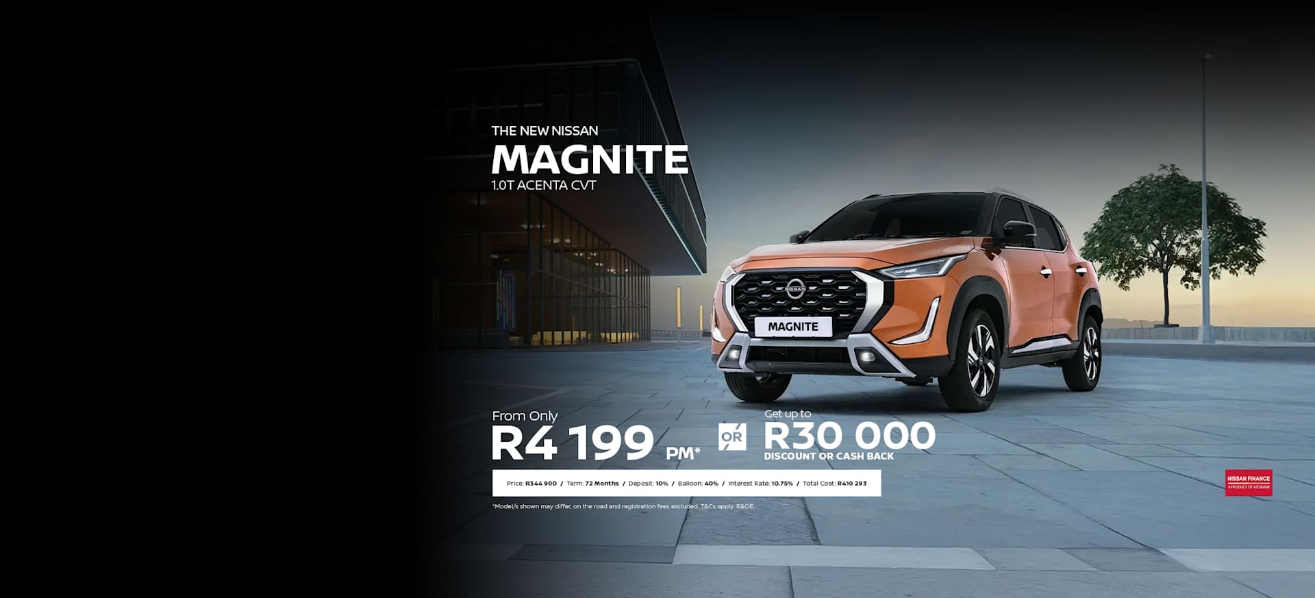 Nissan Magnite 1.0T Acenta CVT Offer from R4 199pm*