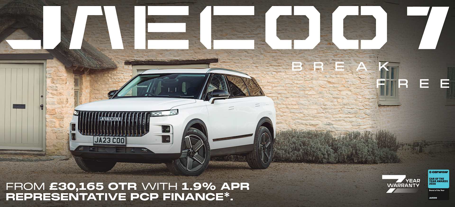 Jaecoo 7 Q4 Banner