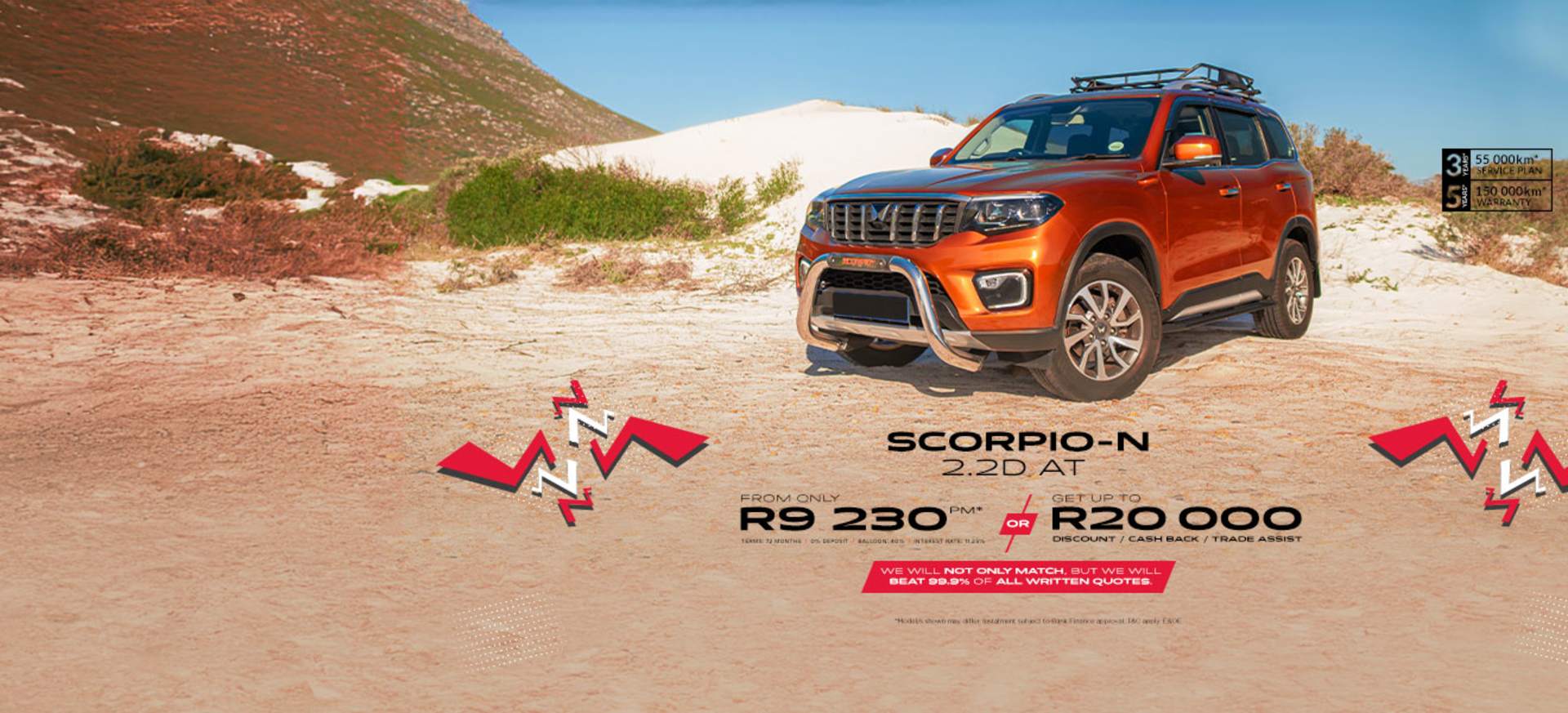 Mahindra Scorpio-N 2.2D AT Offer From R9 230pm*
