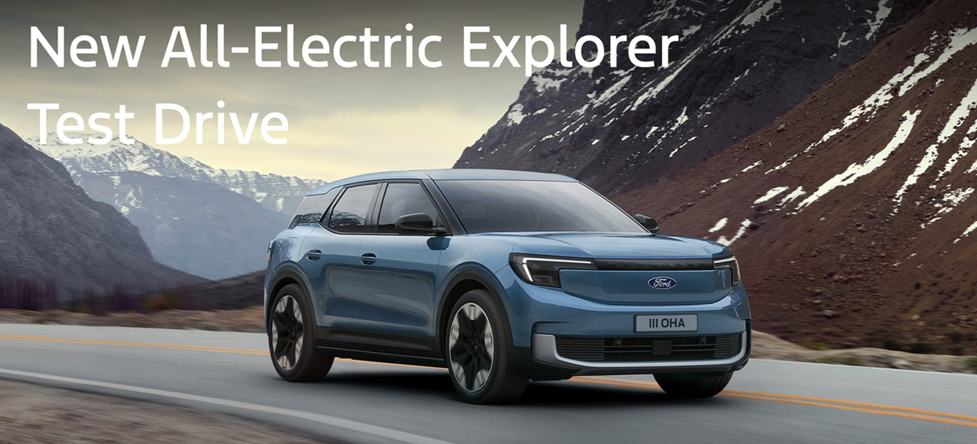 The New All-Electric Explorer Banner