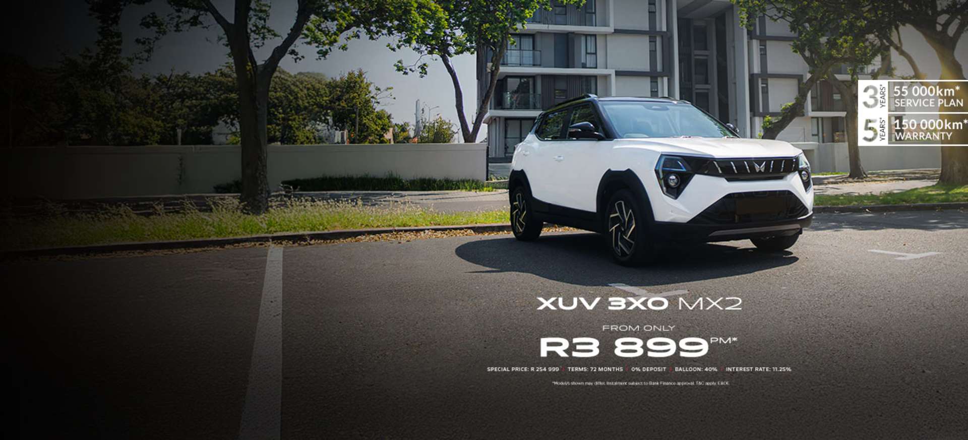 Mahindra XUV 3XO MX2 Offer from R3 899pm*