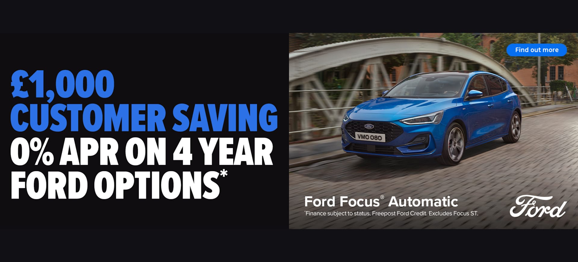 £1000 Customer Saving On Ford Focus