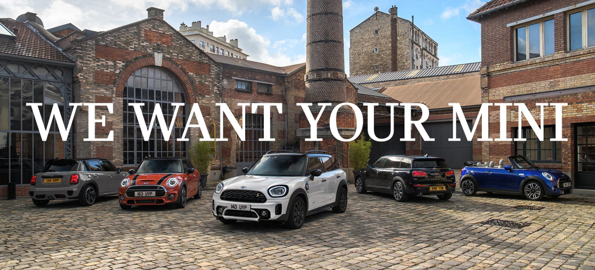 MINI We Want Your Car Homepage Banner
