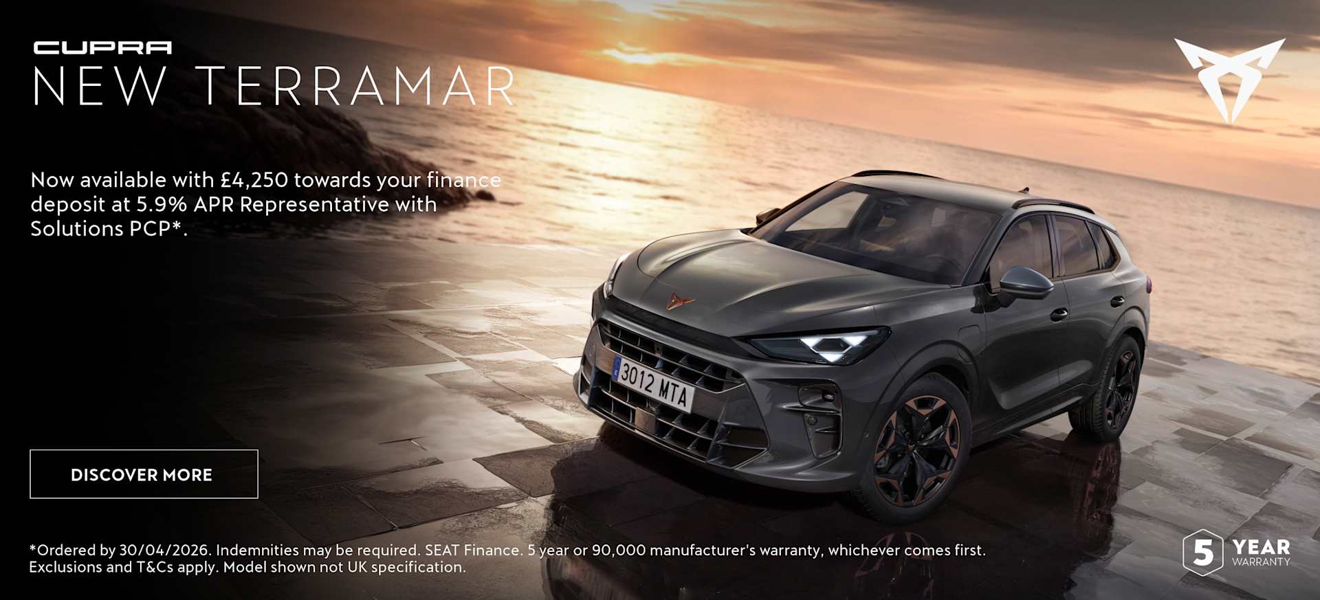 CUPRA Terramar Q2 2026 Banner