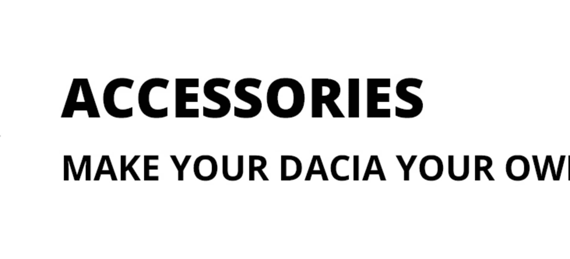 Dacia Accessories 