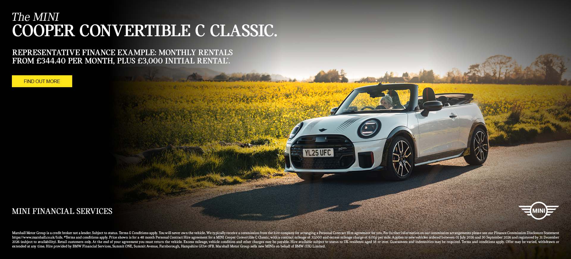 MINI COOPER CONVERTIBLE OFFER