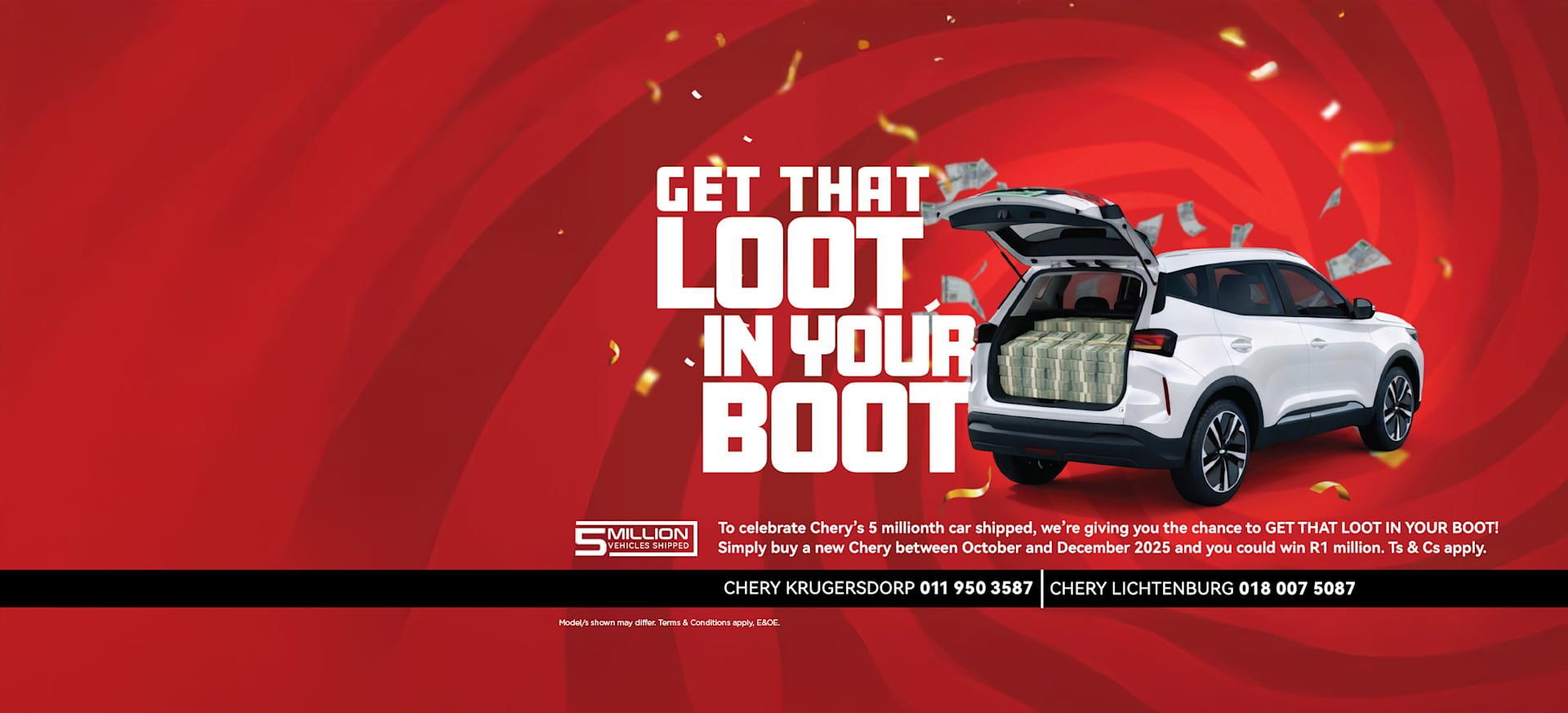 New Chery Tiggo Cross Offer at Chery Krugersdorp and Lichtenburg