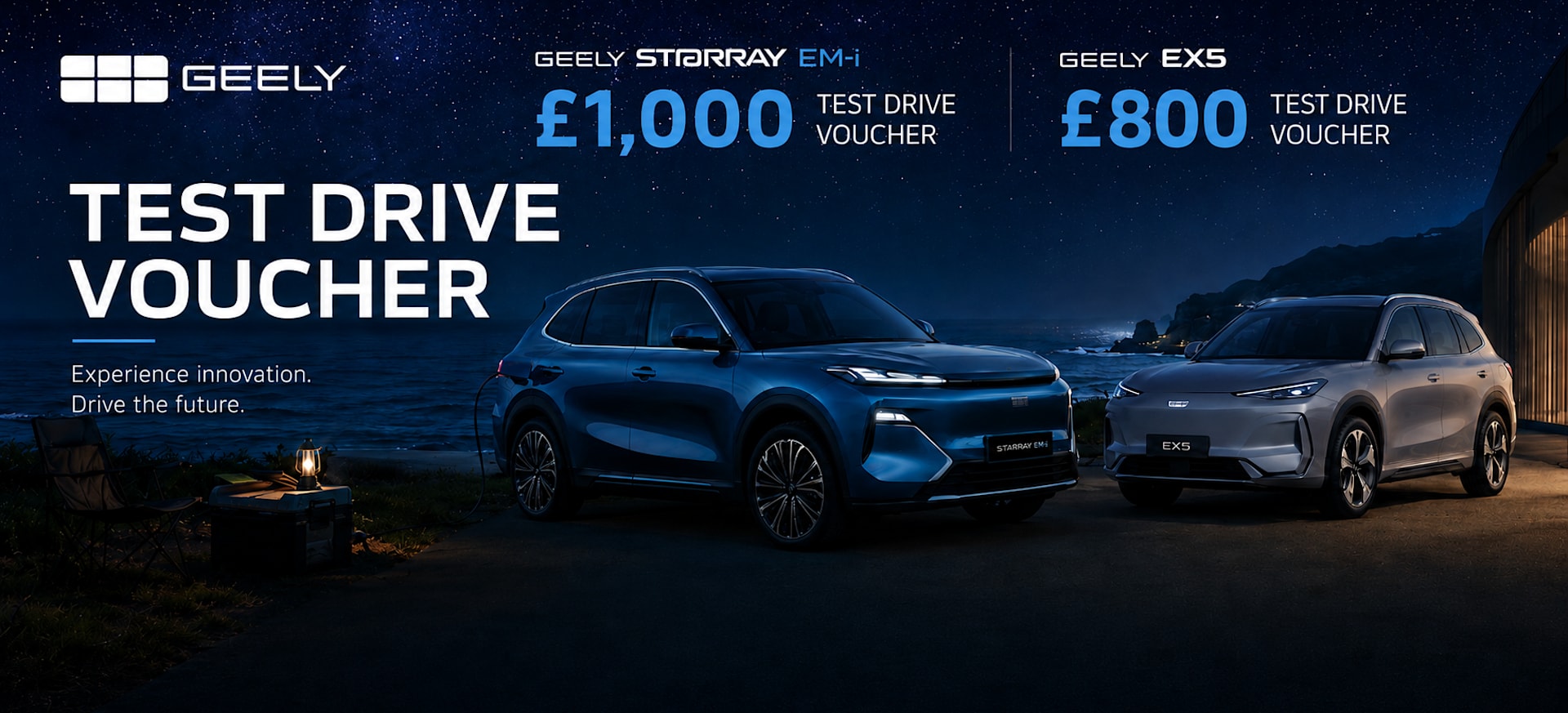 Geely Test Drive Vouchers BANNER
