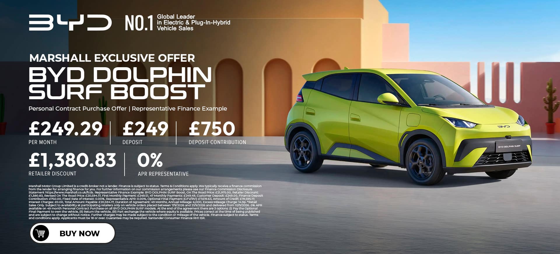 BYD DOLPHIN SURF Personal Contract Purchase Exclusive Offer