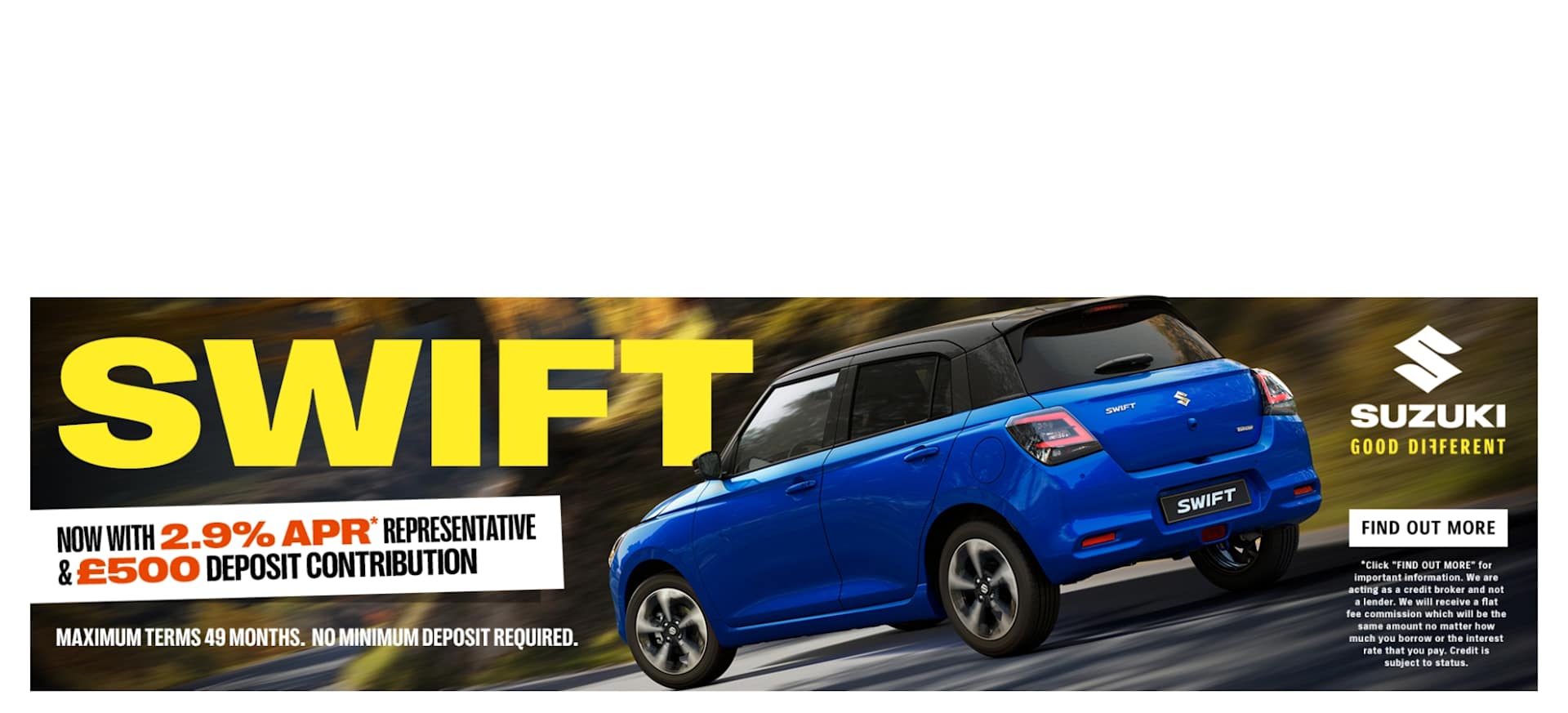 Q4 2025 Swift 2.5% APR & £500 DC 