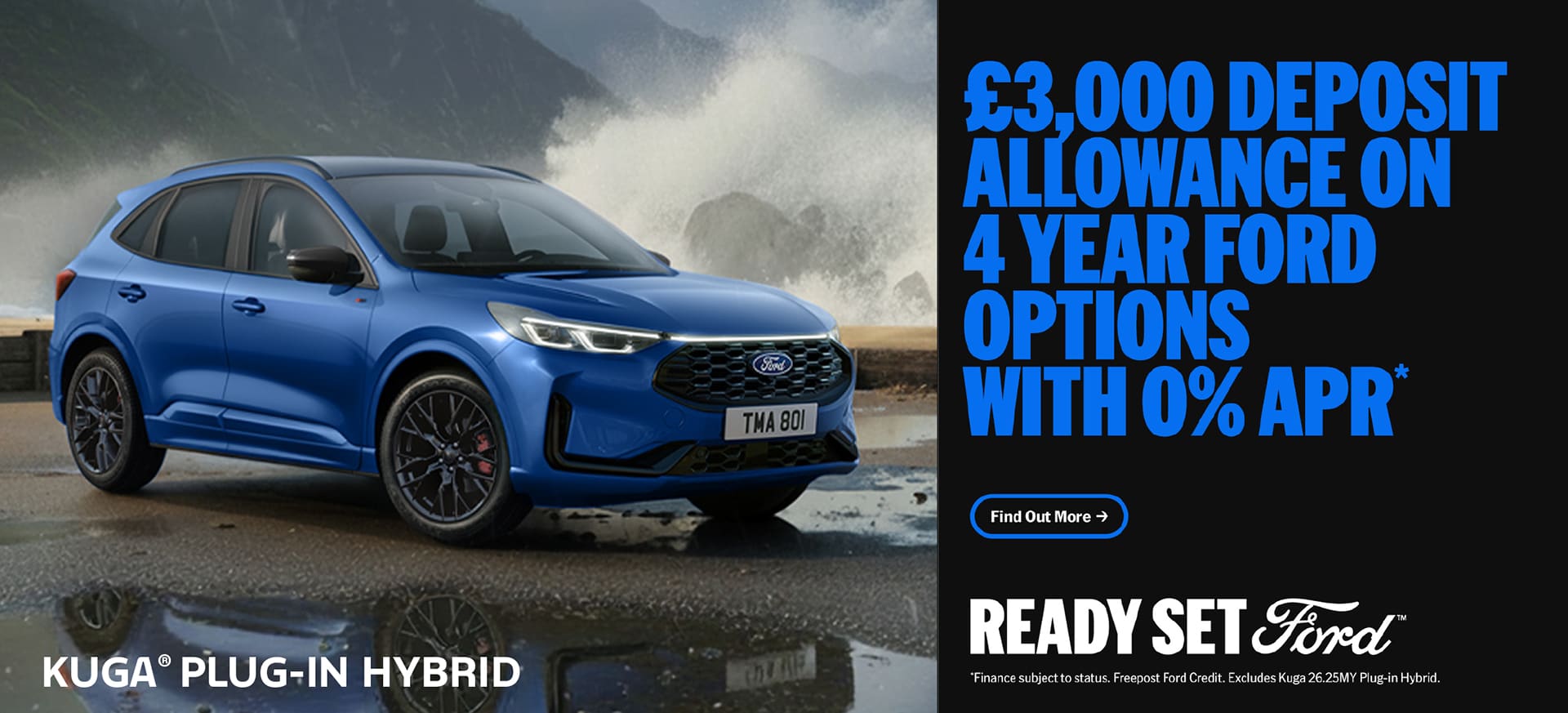 Get £3,000 deposit allowance on a Ford Kuga
