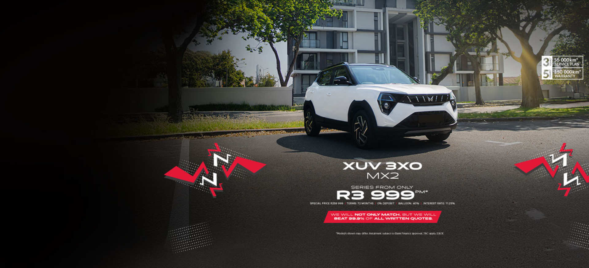 Mahindra XUV 3XO MX2 Offer from R3 999pm*