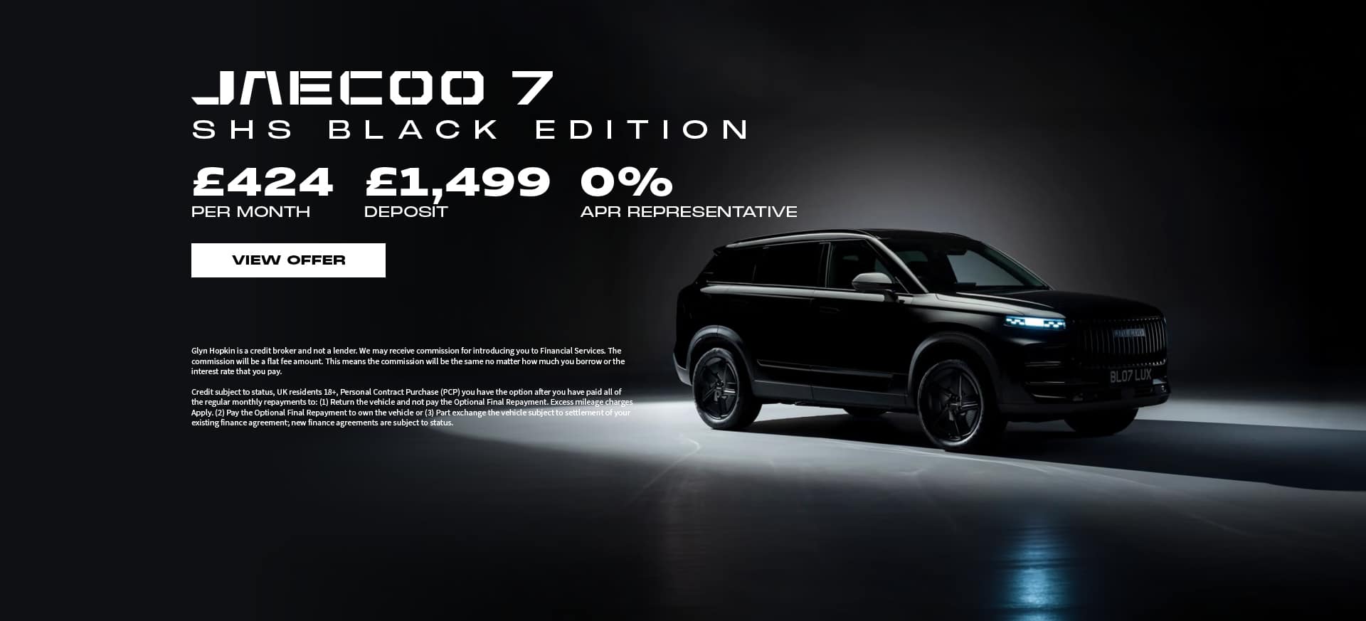 Jaecoo 7 Black Q4 BANNER oceros