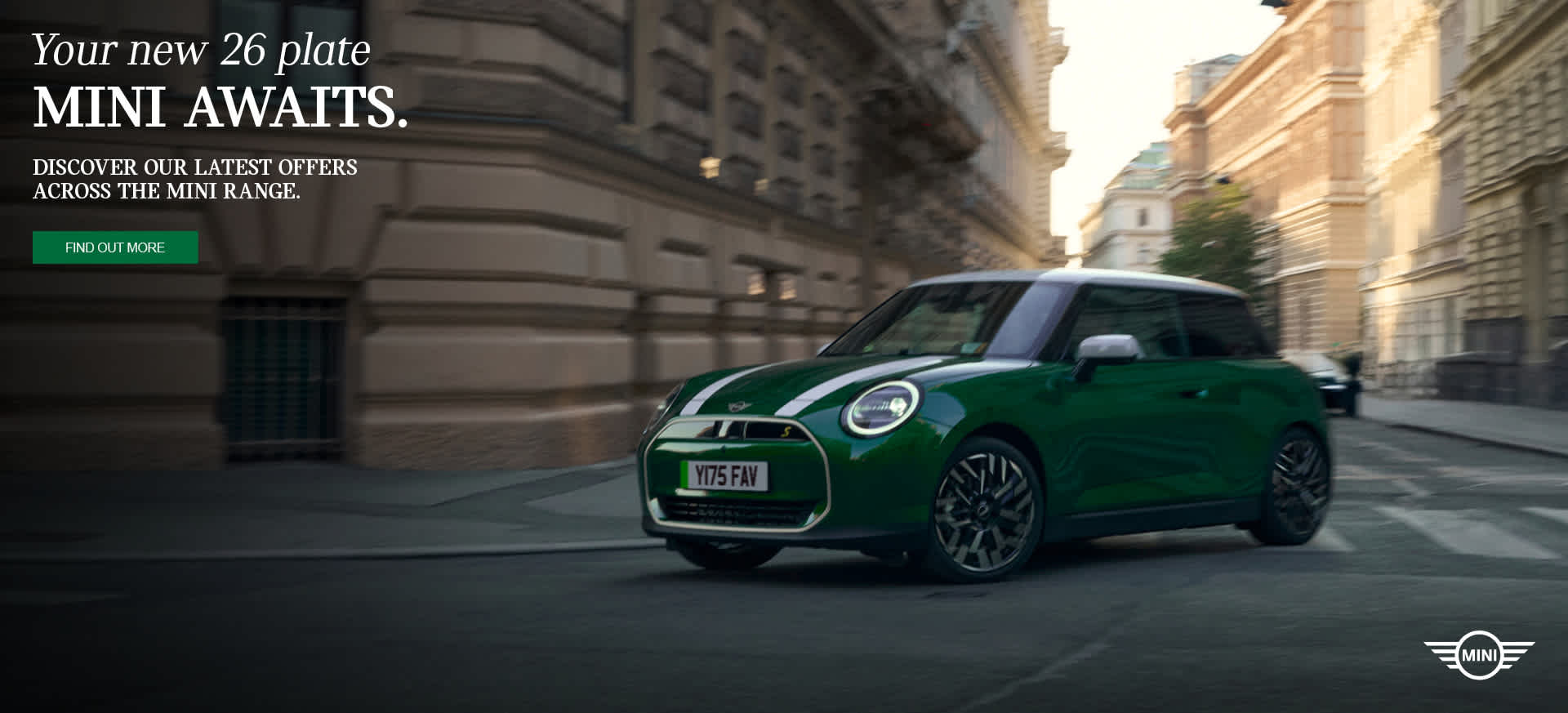 Your new 26 plate MINI awaits