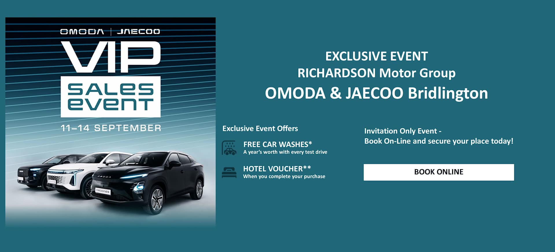 OMODA & JAECOO VIP Sales Event
